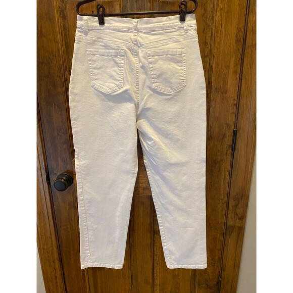 Gloria Vanderbilt Amanda Womens White Comfortable Size 12 Casual Summer Jeans - Picture 4 of 7